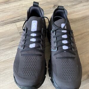 On Running Men's Dark Gray/Black Athletic Shoes Speedboard